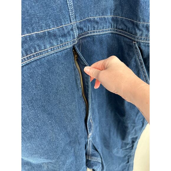 Carhartt Overalls Mens 42x32 Loose Fit Denim Overalls Workwear Bib Carpenter - Picture 5 of 8